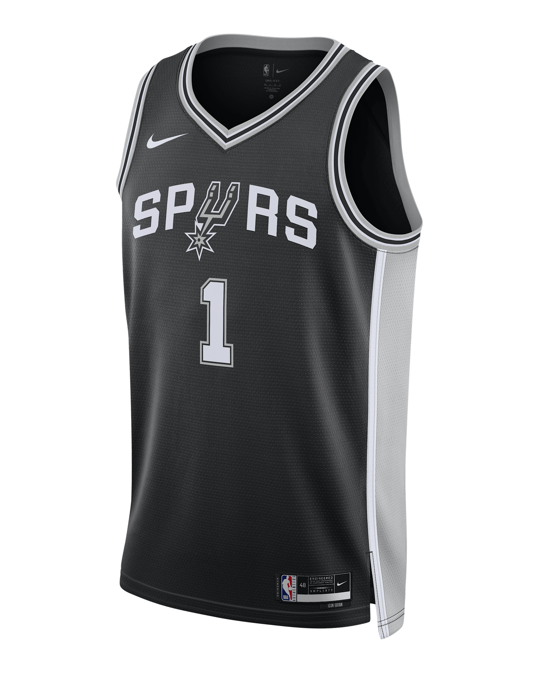 NIKE NBA SPURS ユニフォーム　サイズ48 新品未使用 San Antonio Spurs Icon Edition Men's Nike Dri-FIT NBA